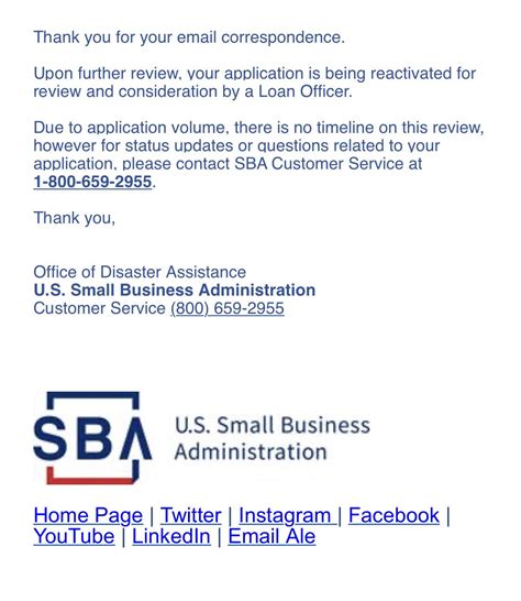 reconsideration letter  sba loan