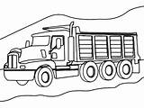 Dump Truck Coloring Axle Mountain Road Cool Trucks Color Warm Awesome Most sketch template