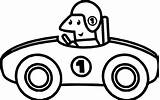 Coloring Race Car Old Number Wecoloringpage sketch template