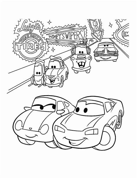 disney pixar cars coloring pages elegant cars  lightning mcqueen