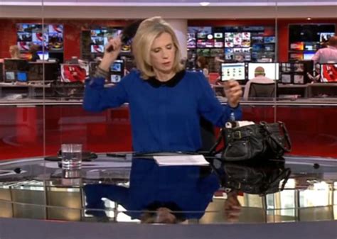 bbc news carole walker caught live on air combing her