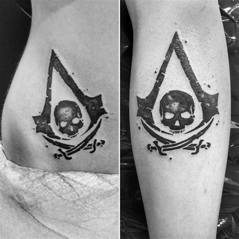 60 Assassins Creed Tattoo Designs For Men Video Game Ink