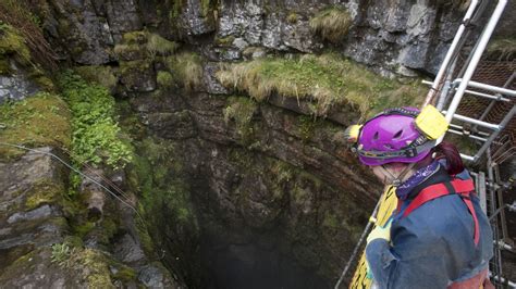 Inside Gaping Gill Britain S Biggest Cavern Uk News Sky News