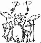 Colorear Instrumentos Schlagzeuger Percusion Musicales Party Malvorlage Malvorlagen Alejandro Disegno sketch template