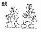 Mario Coloring Pages Friends Printable Luigi Super Brothers Kids Bros Characters Library Clipart Popular Template Comments sketch template