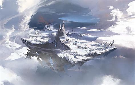 borealis paisaje de fantasía arte de anime paisajes