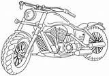 Kleurplaat Motorbike Colouring Kleurplaten Motorrad Motoren Ausmalbild Getcolorings Jongens sketch template