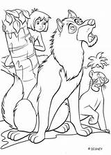 Mowgli Book Coloring Jungle Akela Printables Movie Original sketch template