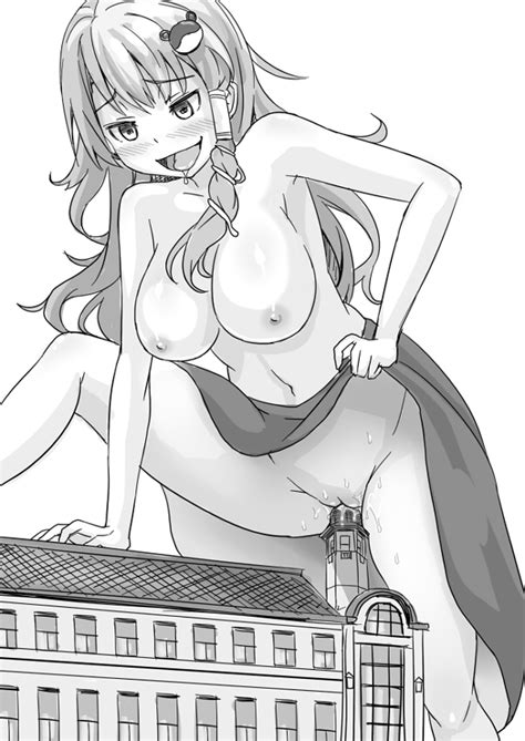 Rule 34 Blush Breasts Building Female Frog Hair Ornament Giantess
