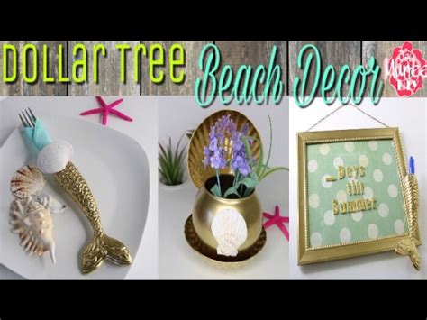 dollar tree diy beach themed decor collab classycrafting