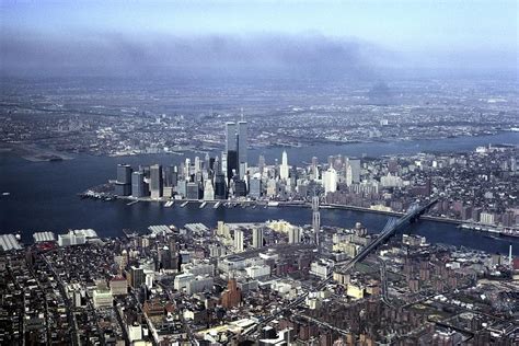 An Aerial View Of The Twin Towers Photograph By Rex A Stucky