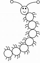 Caterpillar Kids Coloring Drawing Simple Pages Basic Easy Clipart Lessons Hairy Preschoolers Step Color Draw Preschool Drawings Cliparts Round Cartoon sketch template