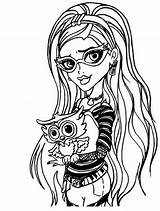 Monster High Coloring Pages Ghoulia Yelps Dolls Wishes Rzr Color Getcolorings Printable Drawing Getdrawings Library Clipart Choose Board sketch template