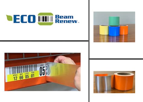 id label introduces eco beam renew linerless warehouse rack relabeling solution