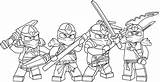 Ninjago Ninjas sketch template