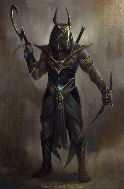 Anubis By Tomedwardsconcepts Egyptian Barbarian Fighter Gladiator Not