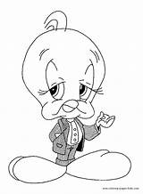 Coloring Pages Tweety Character Cartoon Color Printable Kids Sheets Found sketch template