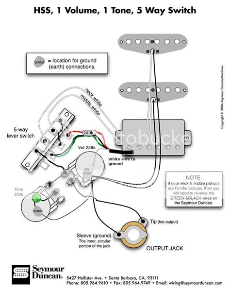 wiring schematic  electric guitar