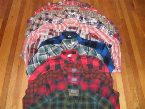 flannel shirts my dad loved these and wore them over his white tank