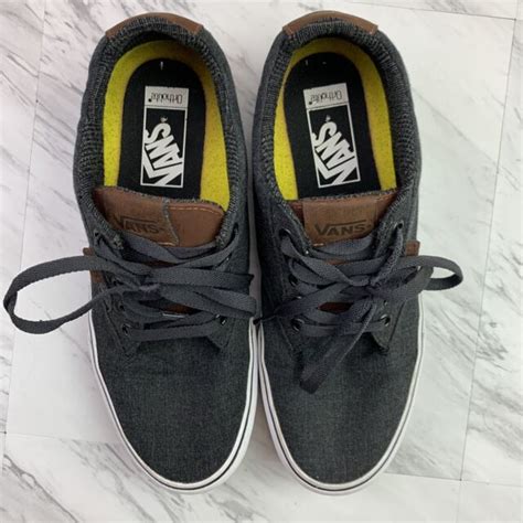 vans gray ortholite skate shoes sneakers mens size   ebay