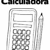 Calculadora Calculator Kolorowanka Calculadoras Kolorowanki Kalkulator Matematyce Calcolatrice Escolares Elektronika Lápis Tudodesenhos Q85 Richiesti Materiais sketch template