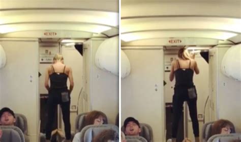 Flights Passenger Shock In Viral Video Of Plane Yoga