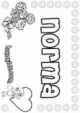 Coloring Norma Vera Pages Leanna Naima Girls Names Girl Hellokids Print Color sketch template