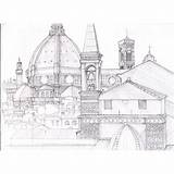 Architecture Drawings Florence Italy Pencil Sketch Italian Sketches Drawing Architect Sketchbook sketch template