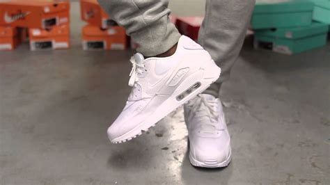 Nike Air Max 90 Essential White White Unboxing Video At Exclucity