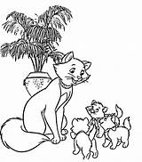 Aristocats Coloring Pages Colouring Printable Popular Coloringhome Comments Books sketch template