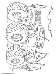 coloring pages bigfoot trucks cars category monster truck coloring