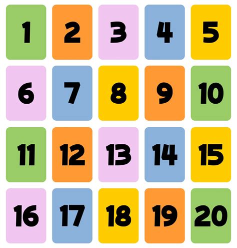 number flash cards   teacher  simple numbers   flashcards