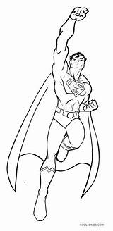 Superman Coloring Pages Kids Printable Colouring Print Cool2bkids Book Comic Printables Sketching Fantasy Figure sketch template