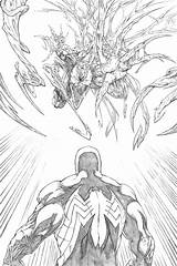 Carnage Venom sketch template