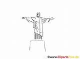 Rio Christusstatue Malvorlage sketch template
