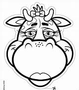 Vache Eps Masque Masques Dxf sketch template
