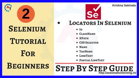 selenium tutorial  locators  selenium webdriver  locators  selenium