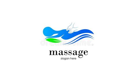 body massage logo vector illustration stock vector illustration of