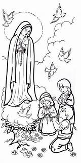 Coloring Pages Catholic Printable Colouring Fatima Lady Drawing Kids Jesus Roman Color Adult Bird Religious Ova Barbie Books Sketch sketch template