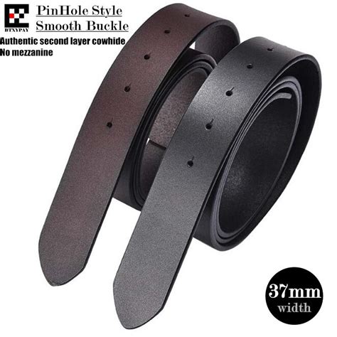 10pcs Authentic 3 7cm Width Men Genuine Leather Belts Second Layer