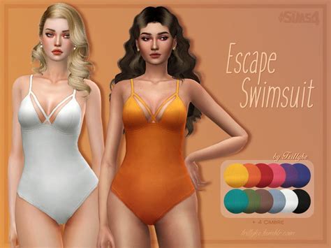collected   swimsuit cc mods snootysims