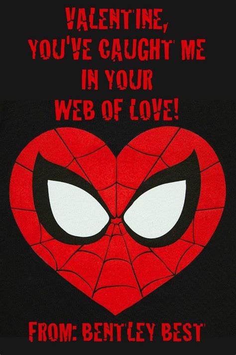 spiderman valentines cards etsy   spiderman valentine cards