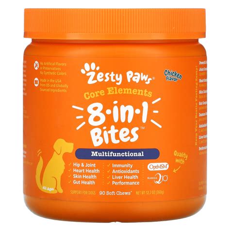 zesty paws    multifunctional bites  dogs everyday vitality
