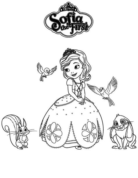 princess sofia  friends  sofia   poster coloring page netart