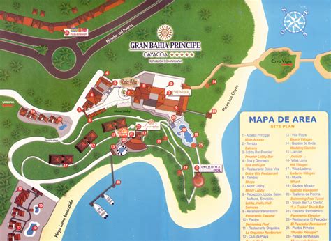 Resort Map Grand Bahia Principe Cayacoa Samana D R