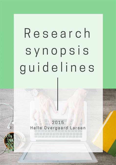 research synopsis guidelines