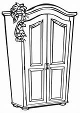 Cupboard Coloring Pages sketch template