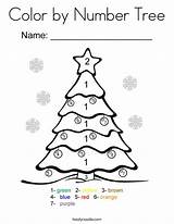 Tree Coloring Color Number Christmas Pages Twistynoodle Kids Printable Print Noodle Colors Twisty Favorites Login Add Es Choose Board sketch template