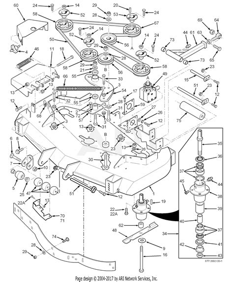 scag stta ka sn   parts diagram    cutter decks