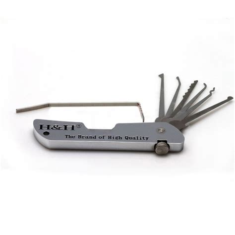 hh folding lock pick set pocket locksmith jackknife goso lock picks